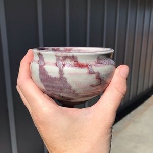 Handthrown small pottery bowl